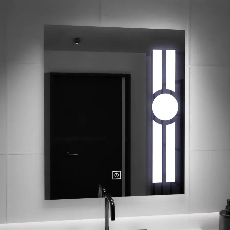 Rectangular LED mirror, 60x80cm, Getame Touch Simple LED mirror Default Title Alessandro Design