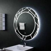 Mirror LED Touch ASTRIX, 60cm, 6000K, Dimmable, Demister System Mirrors Korman E Default Title Alessandro Design