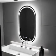 Oval LED Mirror, 60x80cm, Eminence MotionGlow Marcello, De-fogging System, Clock & Thermometer, Dimable Mirrors Marcello Default Title Alessandro Design
