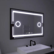 Rectangular LED Mirror, 120x80cm, Marcello MotionGlow Sensor, De-fogging System, Clock & Thermometer, Cosmetic Magnifier, Dimmable Marcello Mirrors Default Title Alessandro Design