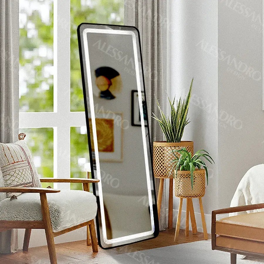 Rectangular LED mirror, 45x140cm, Marcello Touch, Dressing Couture Dressing mirrors Default Title Alessandro Design