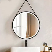 LED Round Mirror, 60cm, Celeste Majeste Noir Eleve MotionGlow Marcello, Demisting System, Clock & Thermometer, Dimable Mirrors Marcello Default Title Alessandro Design
