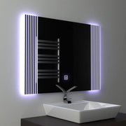 Rectangular LED mirror, 80x60cm, Infinity Frame Basic Touch 1005S-20A Default Title Alessandro Design