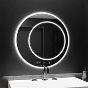 Round LED mirror, 60cm, July Touch Marcello, De-fogging system, Clock & Thermometer, Dimabila Mirrors Marcello Default Title Alessandro Design