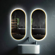 Oval LED mirror, 60x80cm, Revin Marcello Sensor, Demister System, Clock & Thermometer, Dimmable Mirrors Marcello Default Title Alessandro Design