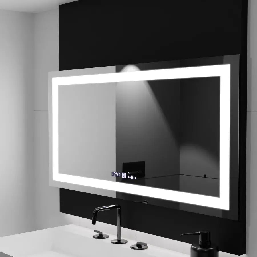 Rectangular LED mirror, 160x80cm, Verite MotionGlow Marcello, Demisting System, Clock & Thermometer, Dimable Mirrors Marcello Default Title Alessandro Design