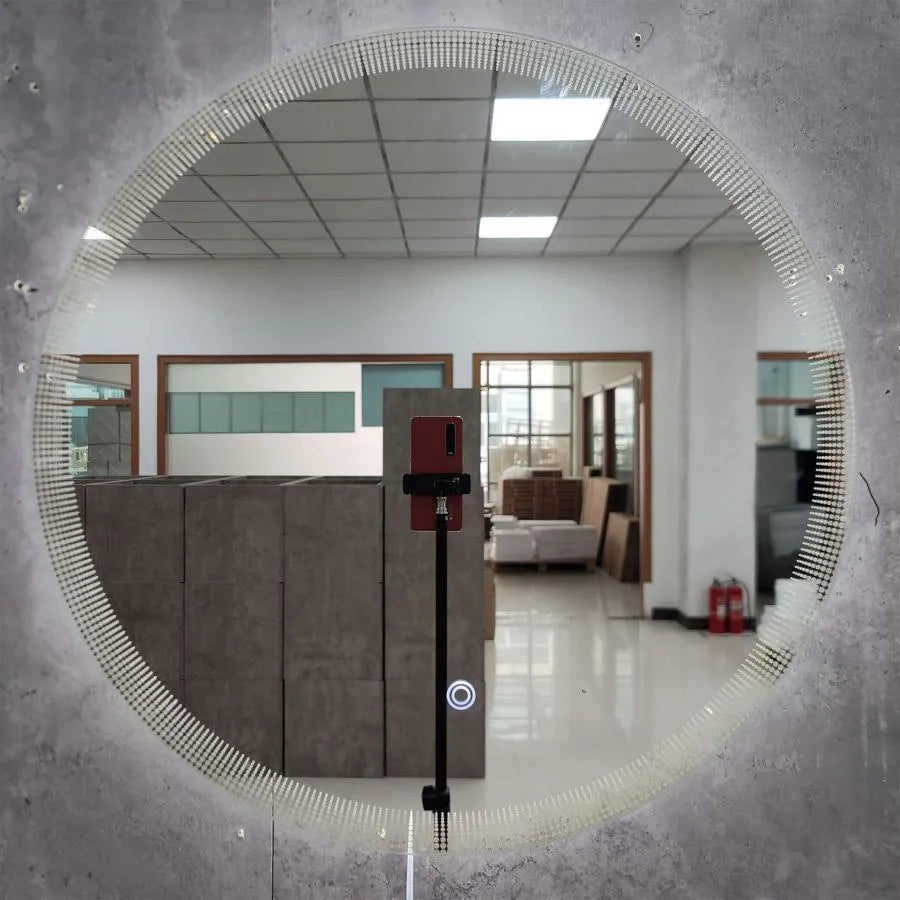 LED Round Mirror, 60cm, Lumino Touch, Demistering System LED Bathroom Mirror and Demistering Default Title Alessandro Design