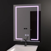 Rectangular LED Mirror 60x80cm, Touch Vesta, Demist System, Dimmable Bathroom Mirror with LED and Demist Default Title Alessandro Design