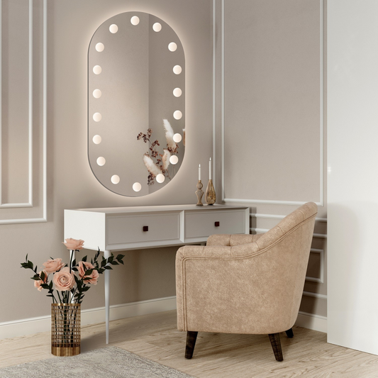 Mirror LED Touch Infinitium Demister System 60X80cm Mirrors Korman E Default Title Alessandro Design