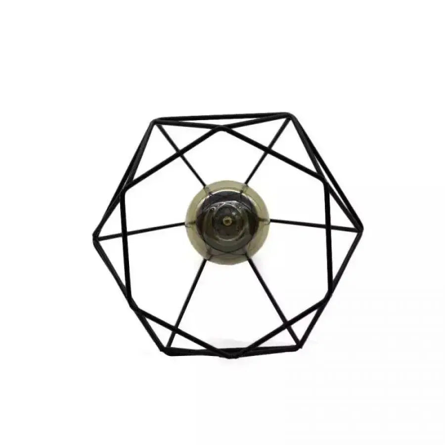 Diamond Shape Chandelier, STRUCTURE, 3xE27, Black, Metal Industrial Chandeliers Default Title Alessandro Design