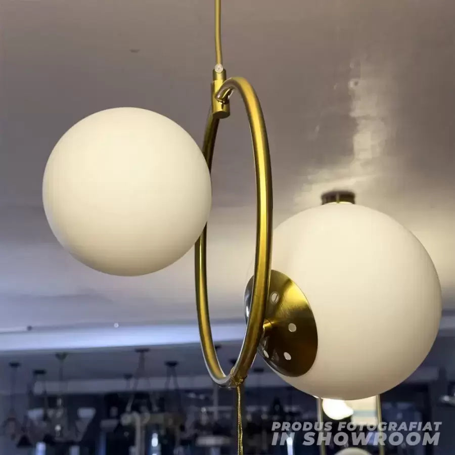 LOFT Atelier Chandelier, 2x E27, White Gold, Metal, Adjustable Height Modern Chandeliers Default Title Alessandro Design