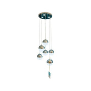 Suspended LED chandelier with remote control JEREMIAS 63W, 6 Elements, Cold/Warm/Neutral light, Dimmable, Silver, Height Adjustable Modern Chandeliers Default Title Alessandro Design