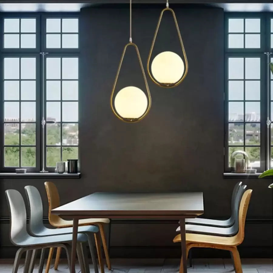 LOFT Haven Chandelier, 1x E27, White Gold, Metal, Adjustable Height Modern Chandeliers Default Title Alessandro Design