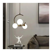 LOFT Atrium Chandelier, 3x E27, White Gold, Metal, Adjustable Height Modern Chandeliers Default Title Alessandro Design