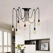 Spider Pendant 6XE27, Black, Metal Classic Chandeliers Default Title Alessandro Design