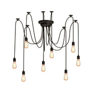 Kappa Chandelier 8xE27, Black, Metal, 730/8 Modern Bulb Chandeliers Default Title Alessandro Design