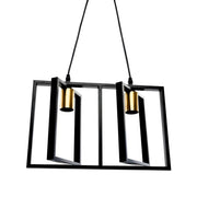 Patrisi Pendant 2x E27 Black Luster Industrial Default Title Alessandro Design