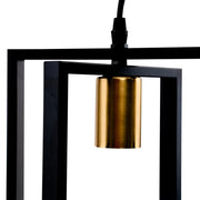 Patrisi Pendant 2x E27 Black Luster Industrial Default Title Alessandro Design