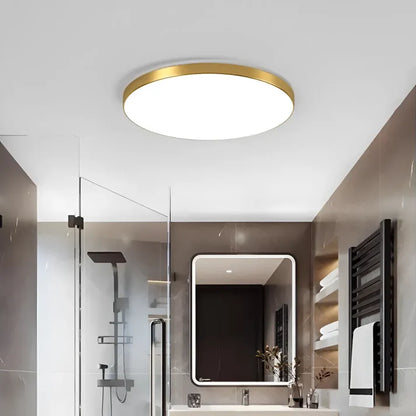 LED ceiling light SOLIS 27cm 20W Cold Light Gold LED ceiling lights Default Title Alessandro Design