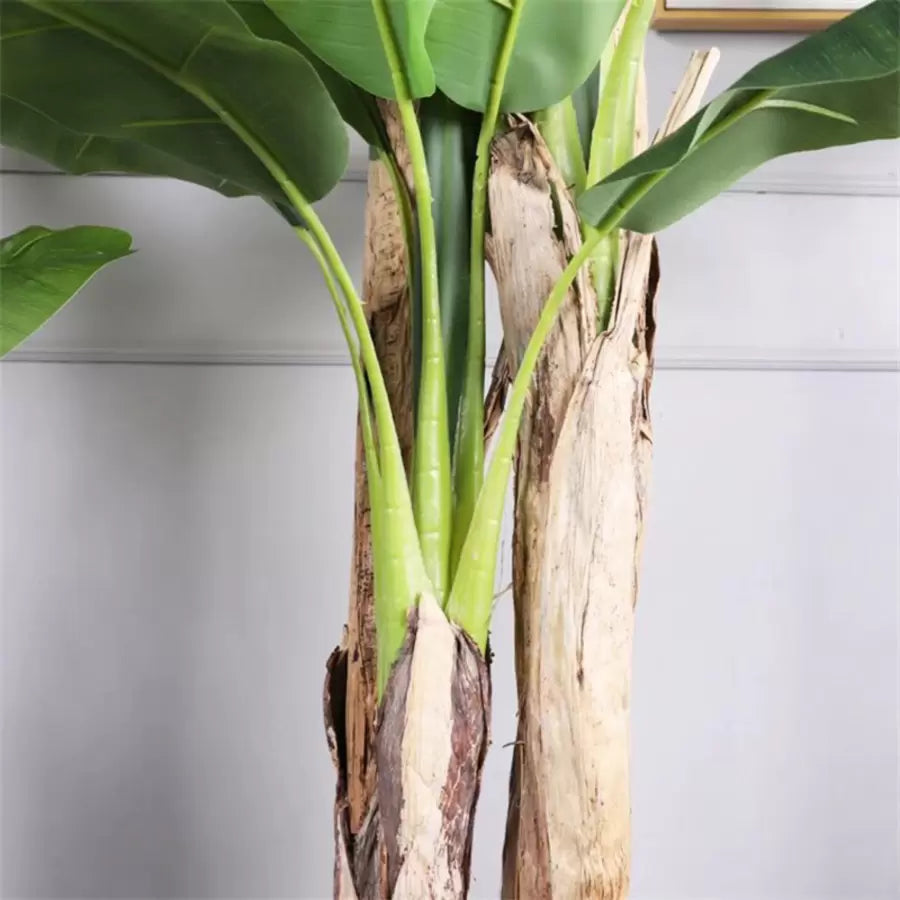 Japanese Banana Artificial Plant, 3 Branches, without Pot 190cm Green Artificial Indoor Plants Default Title Alessandro Design