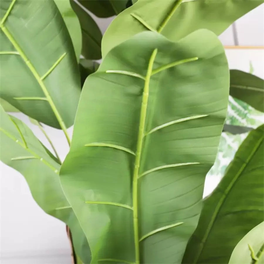 Japanese Banana Artificial Plant, 3 Branches, without Pot 190cm Green Artificial Indoor Plants Default Title Alessandro Design