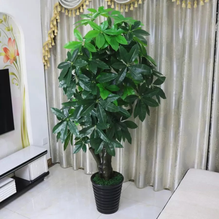 Artificial Plant Lucky Tree (Pachira Aquatica), without Pot, 150cm Green Default Title Alessandro Design