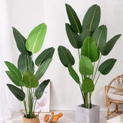 Bird of Paradise Artificial Plant (Strelitzia Nicolai), 16 Leaves, without Pot, 180cm Green Artificial Indoor Plants Default Title Alessandro Design