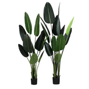 Bird of Paradise Artificial Plant (Strelitzia Nicolai), 16 Leaves, without Pot, 180cm Green Artificial Indoor Plants Default Title Alessandro Design
