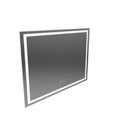 Rectangular LED mirror, 70x50cm, RADIANTE Touch, Demister System, Dimmable