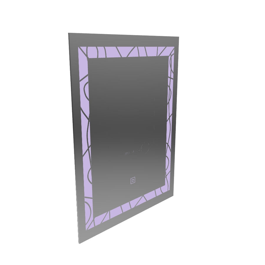 Rectangular LED mirror, 60x80cm, Deco Frame Basic Touch