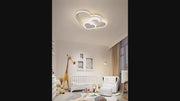 LED chandelier with remote control AMI 48W, 3 Hearts, Cold/Warm/Neutral light, Dimmable, White