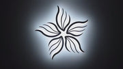 LED chandelier with remote control SAKURA 62W, 5 Petals, Cold/Warm/Neutral light, Dimmable, White
