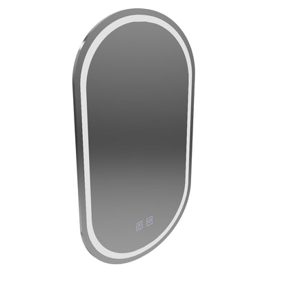 Oval LED Mirror 50X80cm, Velara Touch, Demister System, Dimmable, Cold Light 6000K