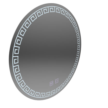 LED Round Mirror, 80cm, Orhina Touch, Demister System, Dimmable, E40S/80X80
