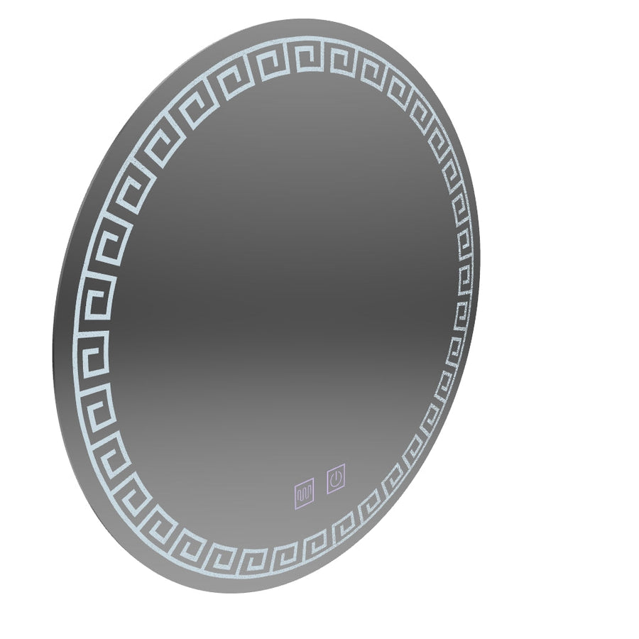 LED Round Mirror, 80cm, Orhina Touch, Demister System, Dimmable, E40S/80X80