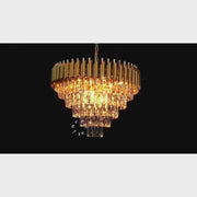 Crystal Chandelier VERSAILLES Magno 8x E14, Diameter 60cm, Gold, Adjustable Height