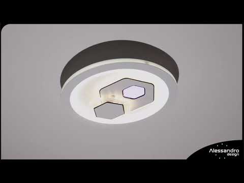 LED chandelier KATHLEEN RGB 16W, Warm/Neutral light, White