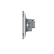 Simple Schuko socket, terminals without screws, with glass frame, Gold, Livolo Default Title Alessandro Design
