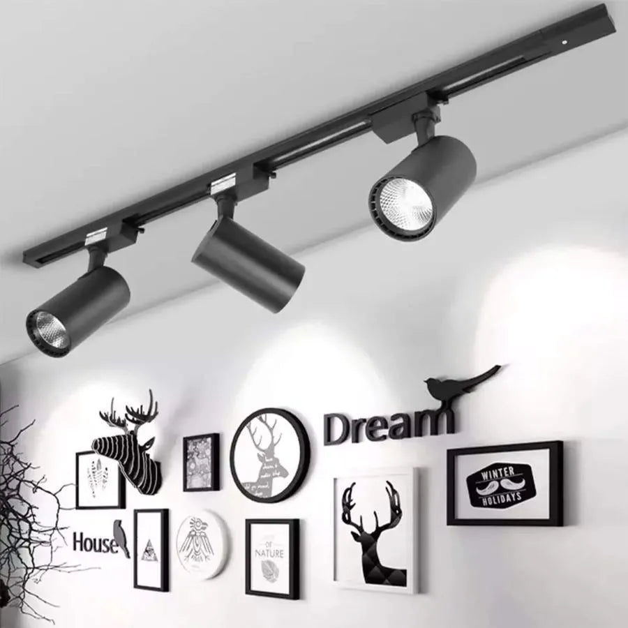 Magnetic LED Projector, Rotating, 12W, Neutral Light, Black LED Products Default Title Alessandro Design