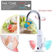 Instant Electric Faucet for Hot Water, LCD Display, White, LZ-501X Kitchen Faucets Default Title Alessandro Design