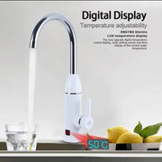 Instant Electric Faucet for Hot Water, LCD Display, White, LZ-501X Kitchen Faucets Default Title Alessandro Design