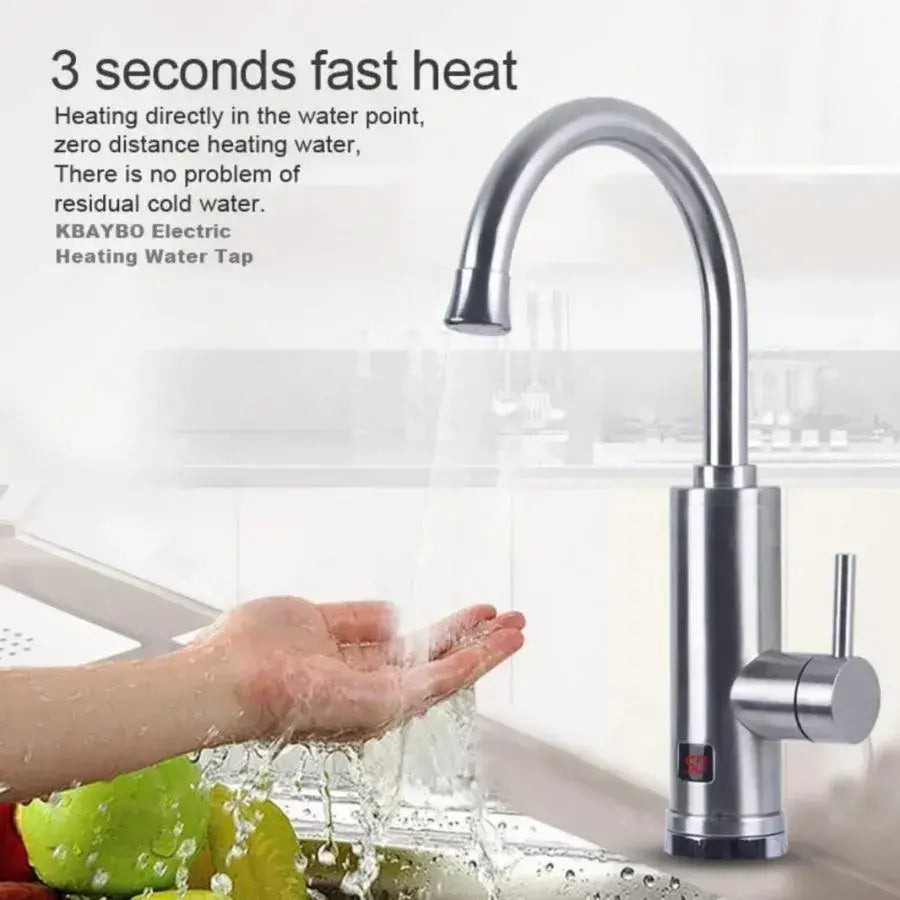 Instant Electric Faucet for Hot Water, LCD Display, Chrome, LZ701SS Sanitary Faucets Default Title Alessandro Design
