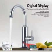 Instant Electric Faucet for Hot Water, LCD Display, Chrome, LZ701SS Sanitary Faucets Default Title Alessandro Design