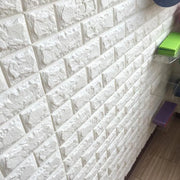 Set of 10x Self-adhesive 3D Wallpaper White Bricks from soft foam, 70cm x 77cm x 2 mm 3D Wallpaper Default Title Alessandro Design
