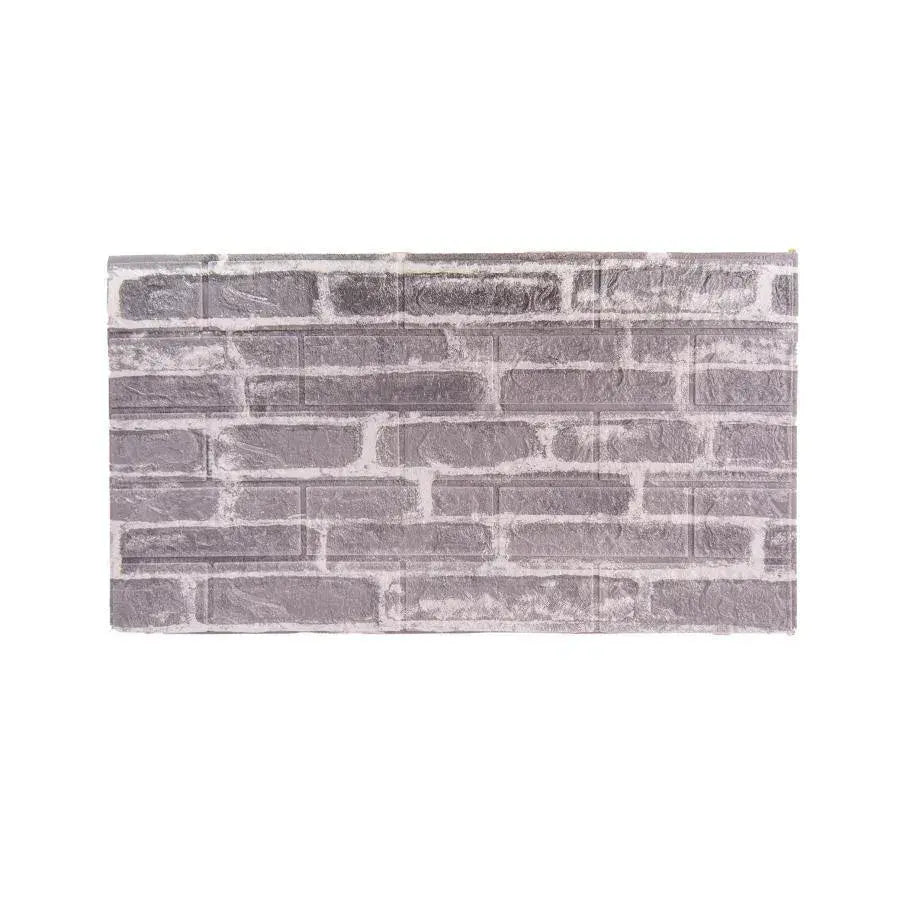 Set of 10x Self-adhesive 3D wallpaper Gray soft foam bricks, 77cm x 70cm x 6mm 3D Wallpaper Default Title Alessandro Design
