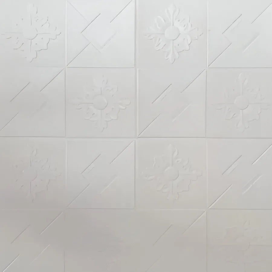 Set of 10x Self-adhesive 3D Soft Foam Wallpaper, 70cmx70cmx2mm, White 3D Wallpaper Default Title Alessandro Design