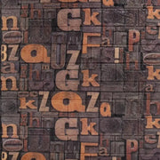 Set of 10x Self-adhesive Brown 3D Wallpaper from soft foam, 80cmx70cmx6mm, Dark Brown Letters Pattern 3D Wallpaper Default Title Alessandro Design