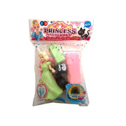 Princess and Kitten Plastic Toys Set, Plastic, 10 Pieces Default Title Alessandro Design