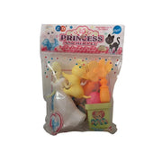 Princess and Kitten Plastic Toys Set, Plastic, 9 Pieces Default Title Alessandro Design