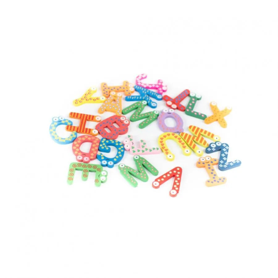 Set of Multicolored Letters, Magnetic, 26 Pieces, PJ02 Montessori Educational Toys Default Title Alessandro Design